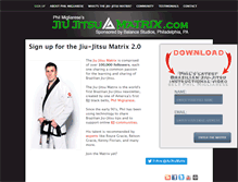 Tablet Screenshot of jiujitsumatrix.com